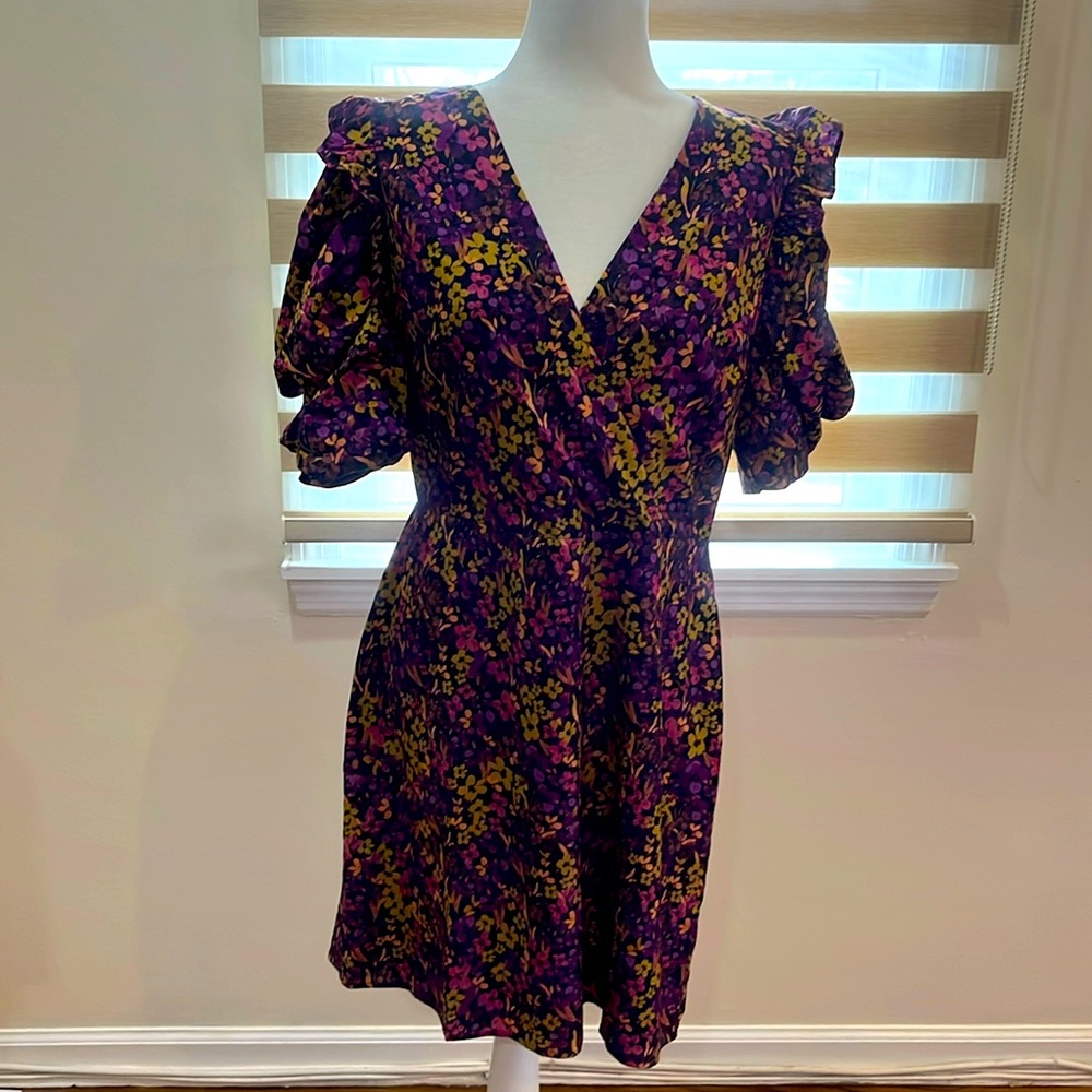 Adelyn Rae dress flowers in rich purple shades. Xl